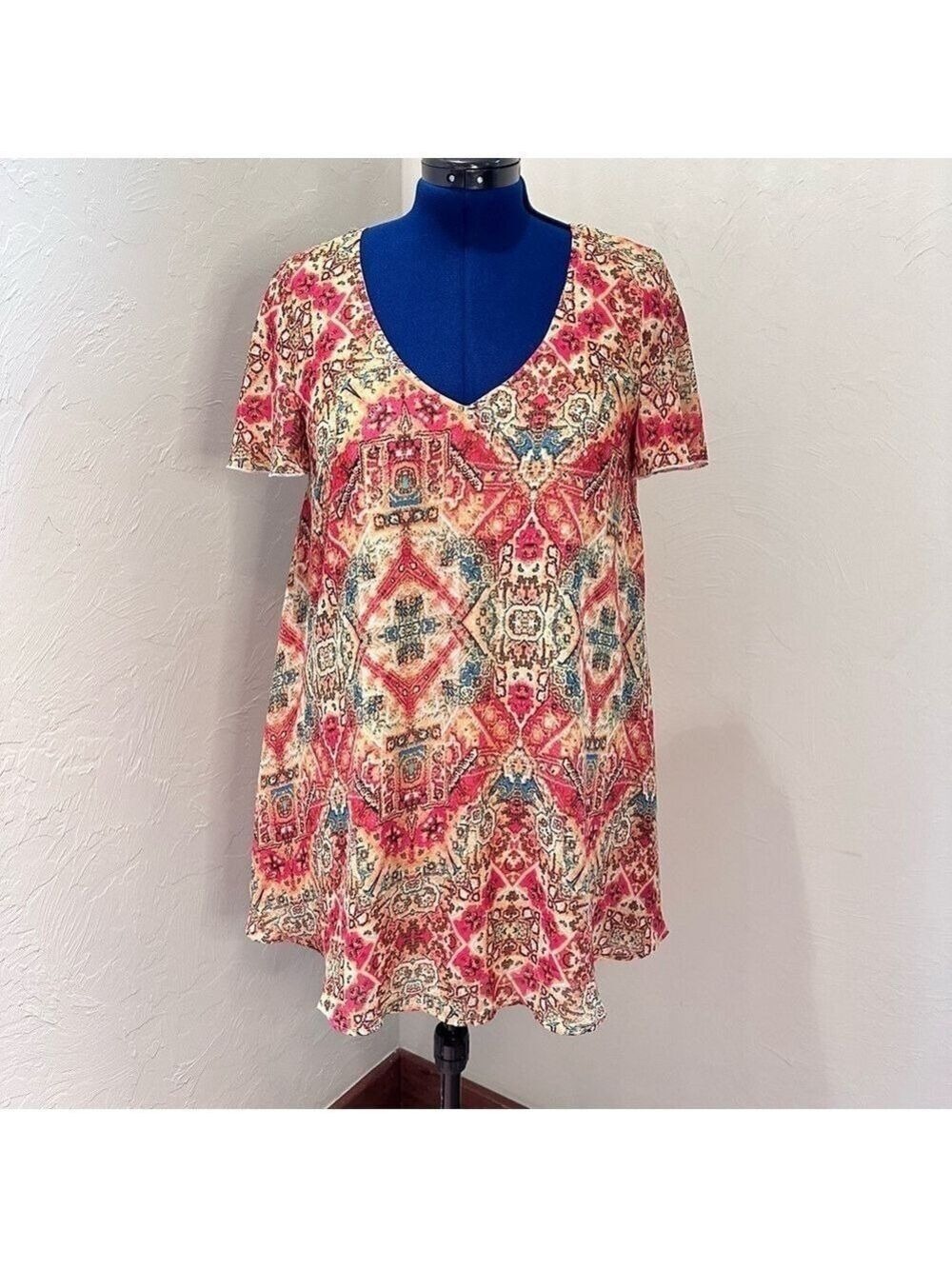 Show Me Your MuMu Multicolor Bohemian Print Women's Minidress